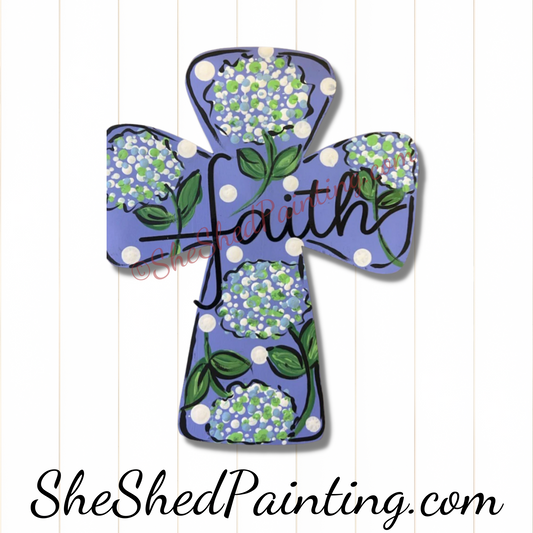 Blue Faith Cross