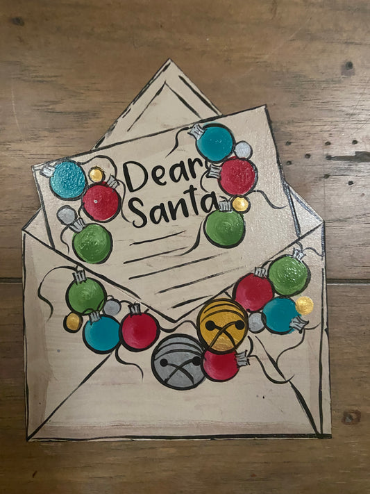 Letter Dear Santa with jingle bells