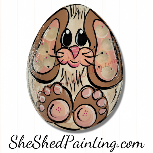 Oval Easter Rabbit