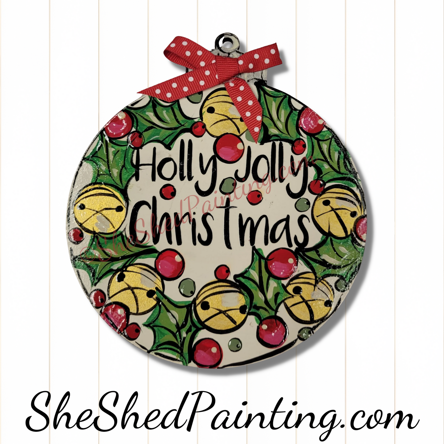 Holly Jolly Christmas Ornament