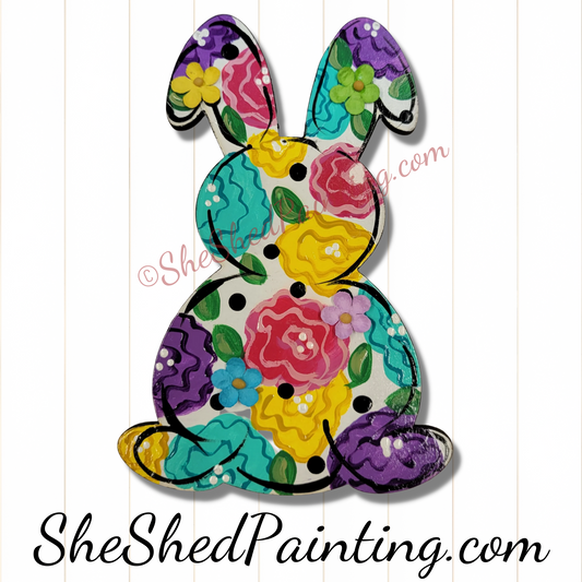 Floral Easter Bunny