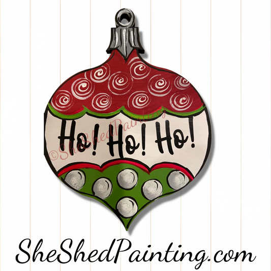 Ho Ho Ho Ornament Oval