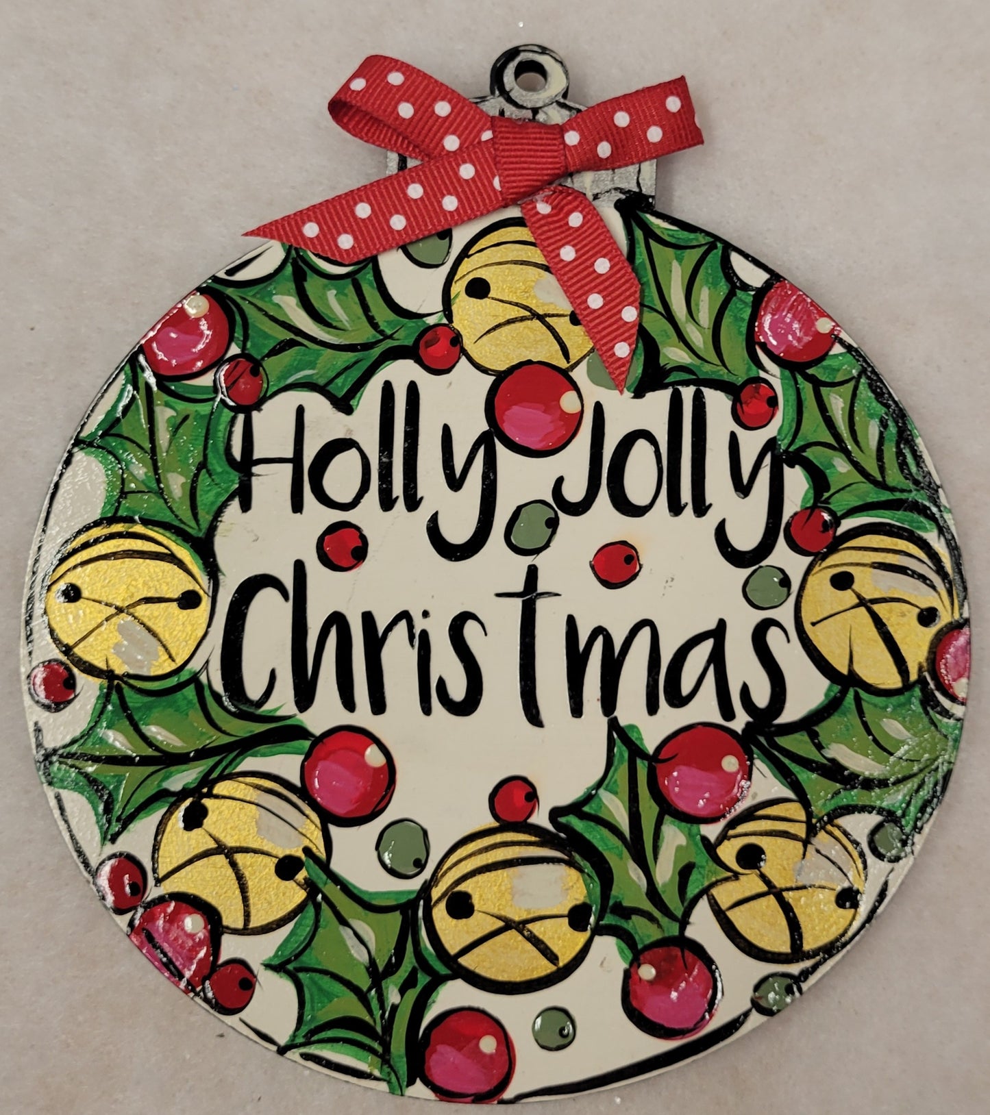 Holly Jolly Christmas Ornament