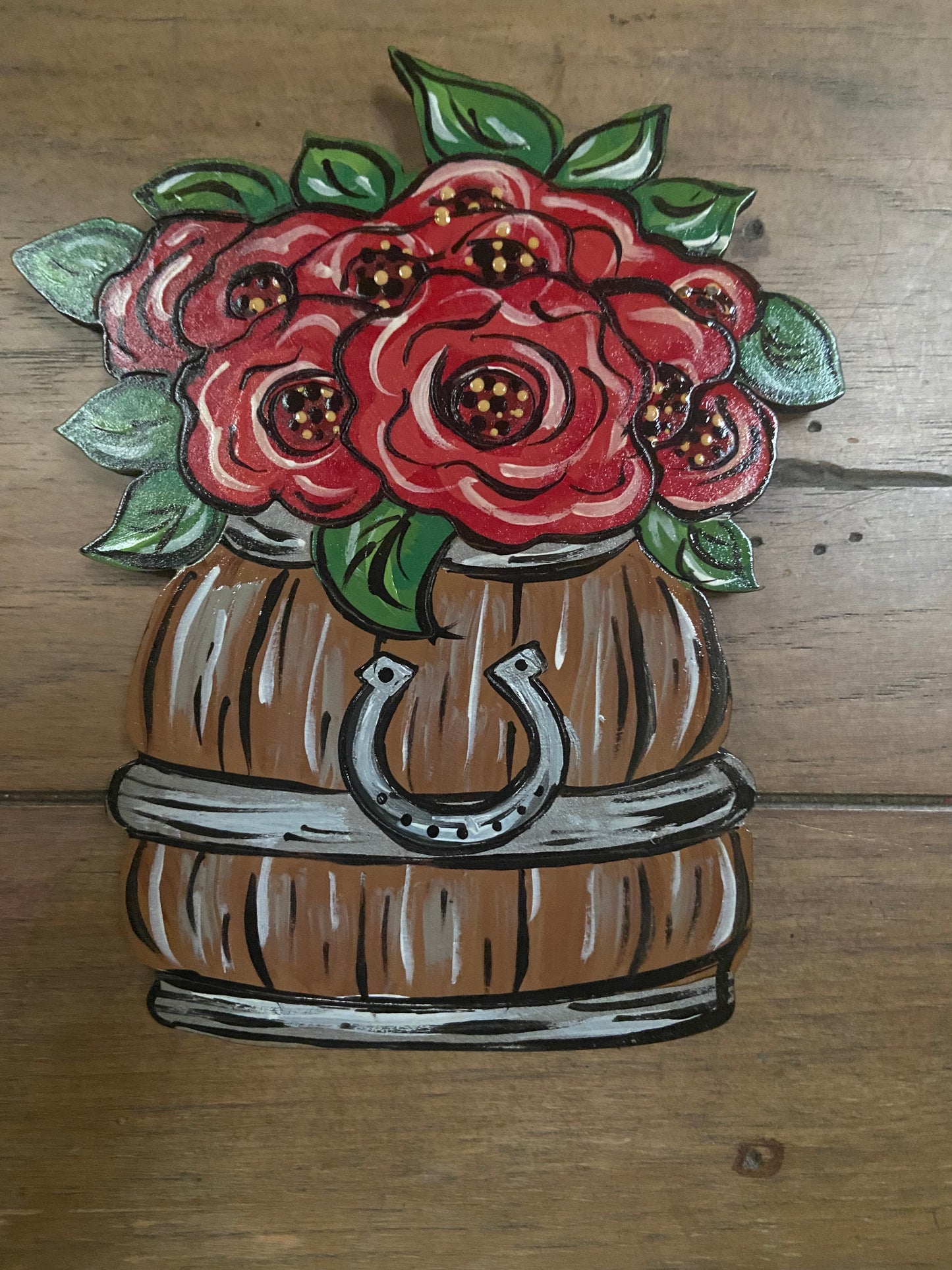 Barrel of roses